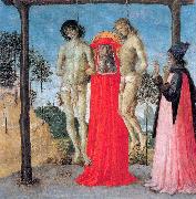 PERUGINO, Pietro St. Jerome Supporting Two Men on the Gallows oil on canvas